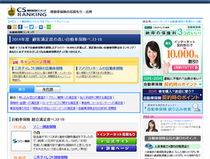 オリコンCS(顧客満足度)ランキング Webページ